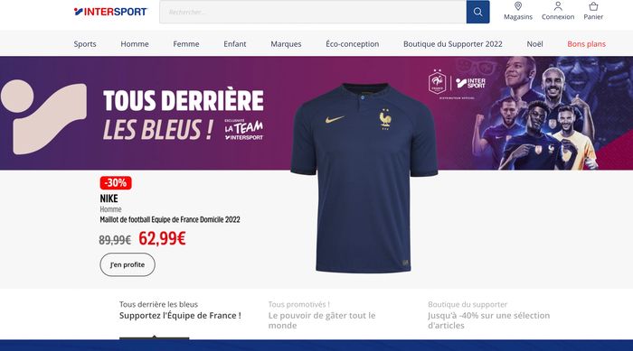 Maillot all black discount intersport