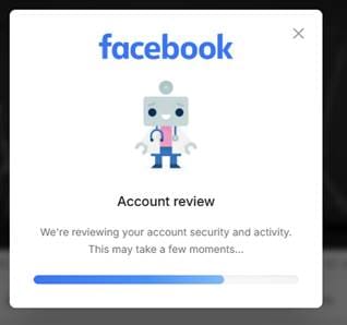 A screenshot of a facebook account review

AI-generated content may be incorrect.