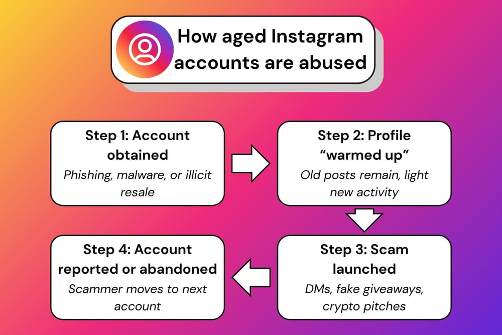 Aged Instagram Accounts & The Dangers They Hide