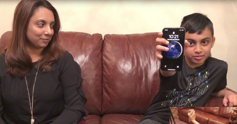 10-year-old kid succeeds in unlocking his mum's iPhone X, with just a glance