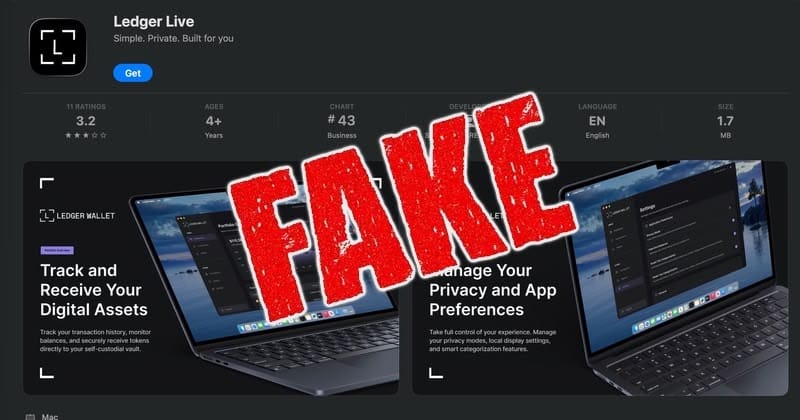 Singer loses life savings to fake wallet downloaded from the Apple App Store