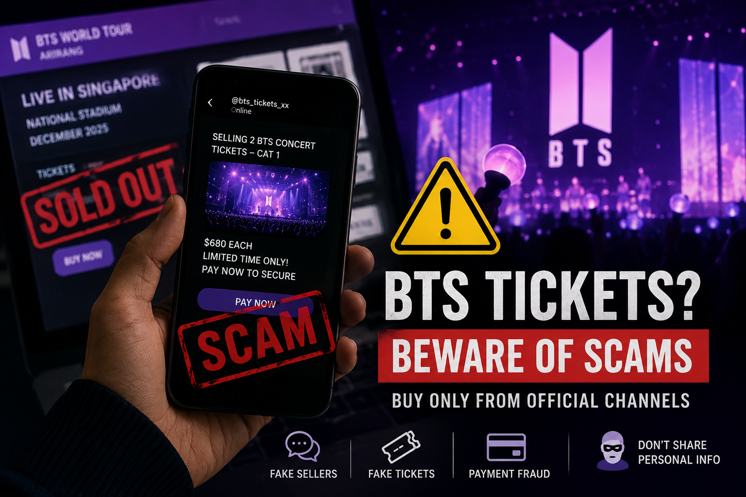 Buying BTS tickets? Authorities warn fans about scams