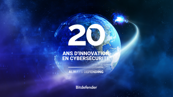 Bitdefender célèbre 20 années de leadership dans le domaine de la cybersécurité