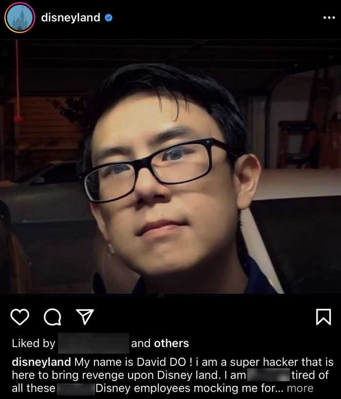 Disneyland social media accounts hacked, offensive messages posted