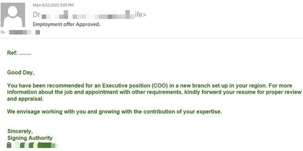 We want you as our COO: Spam campaign targets potential job seekers ...