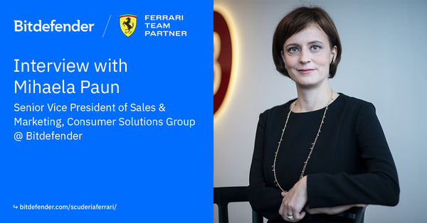 Bitdefender’s Senior VP of Sales & Marketing speaking about the partnership with Scuderia Ferrari