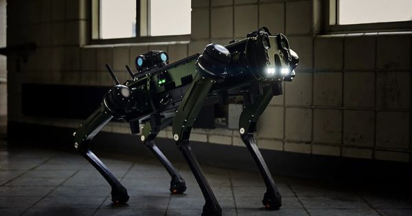 Robot dog trained to jam wireless devices during police raids