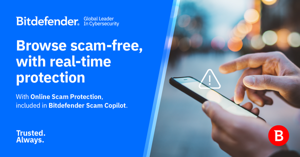 Scam Copilot, función de protección contra estafas en línea de Bitdefender que está revolucionando la lucha contra el fraude digital