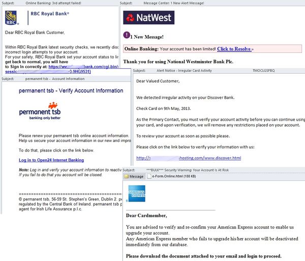 Fraudsters Target Bank Customers across the Globe in Phishing Campaign