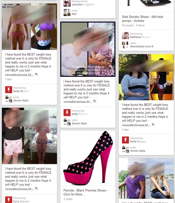 Anti-Cellulite, Weight-Loss Solutions Heavily Advertised on Pinterest, as Summer Trending Spam