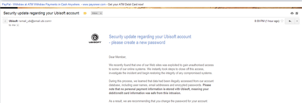 Ubisoft Breached, Sensitive Account Data Leaked
