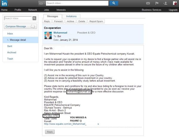 New Nigerian Scams on LinkedIn Target Marketing, HR, Business Employees