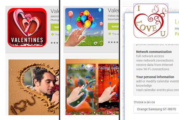 Mobile Valentine Apps Send Love, Take Sensitive Data