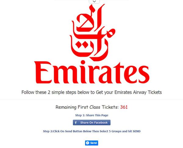 Beware of fake plane tickets hoax on Facebook