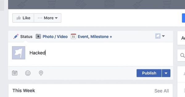 How any Facebook page could have been hijacked or deleted... in just 10 seconds