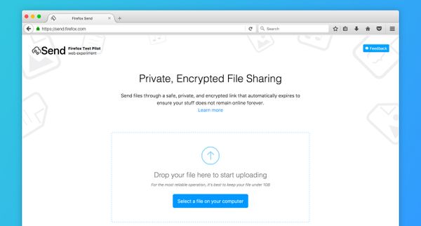 Be careful using Mozilla"s new file sharing service "Send"