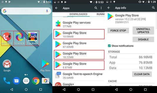 De fausses applications livrées avec un adware dans Google Play