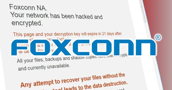 Foxconn hit with record-breaking $34 million ransom demand after cyber attack