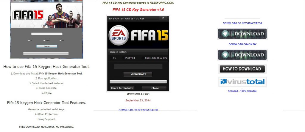 Beware of Bogus FIFA 15 Crack & Keygen Scams; Bitdefender Warns