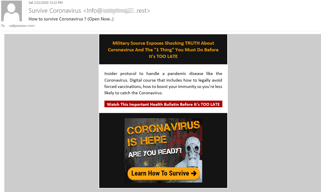 Virus Scam Example Coronavirus Phishing Scams Exploit Misinformation