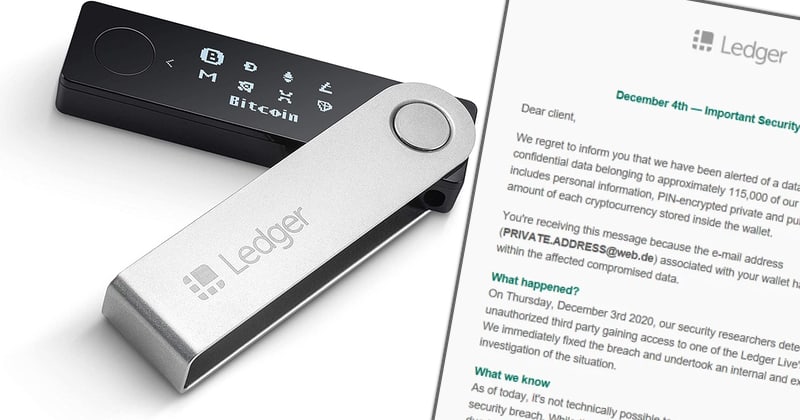 Hacker publishes stolen email and mailing addresses of 270,000 Ledger cryptocurrency wallet users