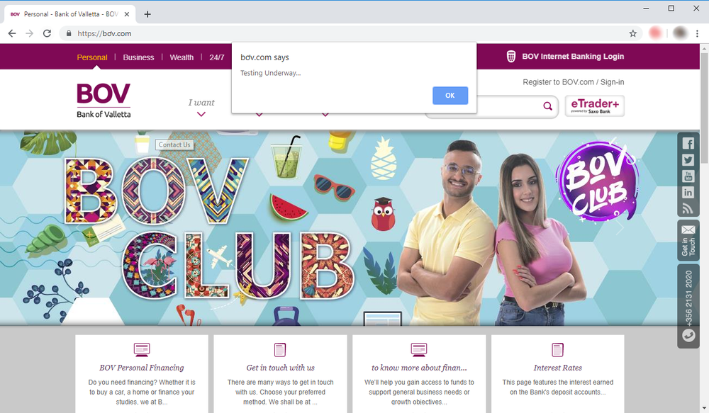 New Homograph Phishing Attack Impersonates Bank of Valletta, Leverages Valid TLS Certificate