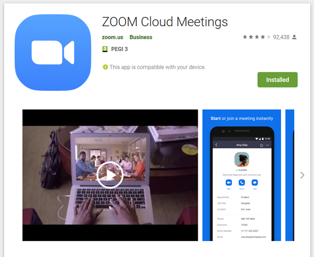 Who installs Zoom apps outside the Play Store? Well, lots of people.